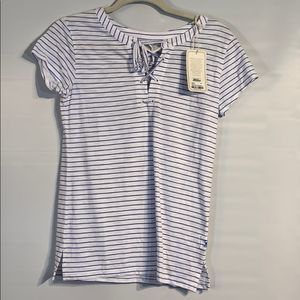 HiHo Striped Sage Top